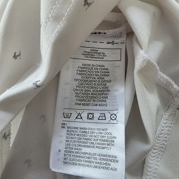 Adidas Primegreen Men's White Polo‎ Shirt Size Large - Picture 10 of 10